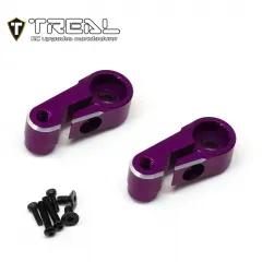 X003QXEFH3 TREAL Aluminum 7075 Servo Horn 25T Steering Servo Arm (2pcs) for 1/18 TRX4M-Purple