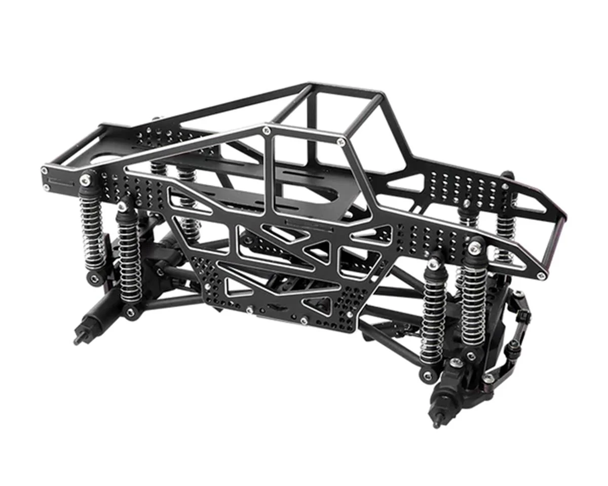 FUR-2119 1/24 Rampart CNC Machined Monster Truck Full Chassis Kit (Black)