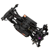 MEUS Racing SCX30 Axle Housing with Diff Covers and Steering Knuckles (Black)