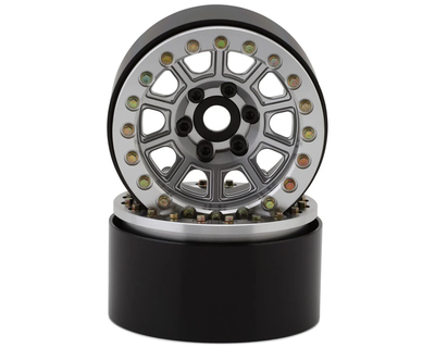 SSD00589 1.9” Dominator Beadlock Wheels (Silver) (2)