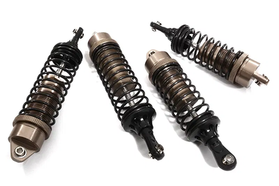 INTC30117BROWN Billet Machined Alloy Shock Set (4) 1/10 4X4