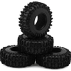 YQT-1320-1370YE Injora 1.3" Cling On Micro Rock Crawler Tires Combo (4) (70mm OD) (S5) w/Super Soft Silicone Rubber Inserts