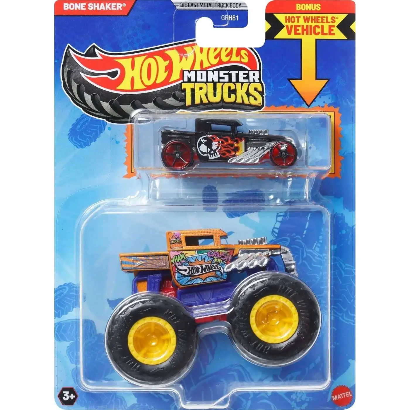HWGRH81 1:64 Monster Trucks Bone Shaker