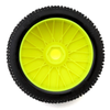 PMT9010-SSLW-Y Pro-Motion Spitfire 1/8 Buggy Pre-Mount Tires (Yellow) (2) (Super Soft - Long Wear)
