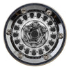 YQW-MW1016SR Injora 1.0" ModuWheel Brass & Aluminum Micro Crawler Beadlock Wheels (Silver) (4) (21g ea) (-4.4mm Offset)