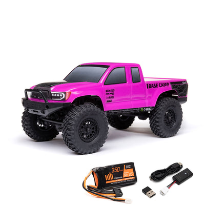 AXI1219 Axial 1/24 SCX24 Base Camp 4WD Rock Crawler Brushed RTR with Battery & Charger