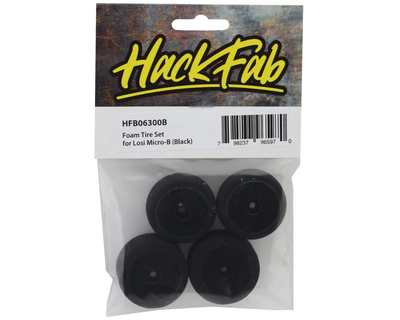 HFB06300B HackFab Losi Micro-B Foam Tires (4) (Black)