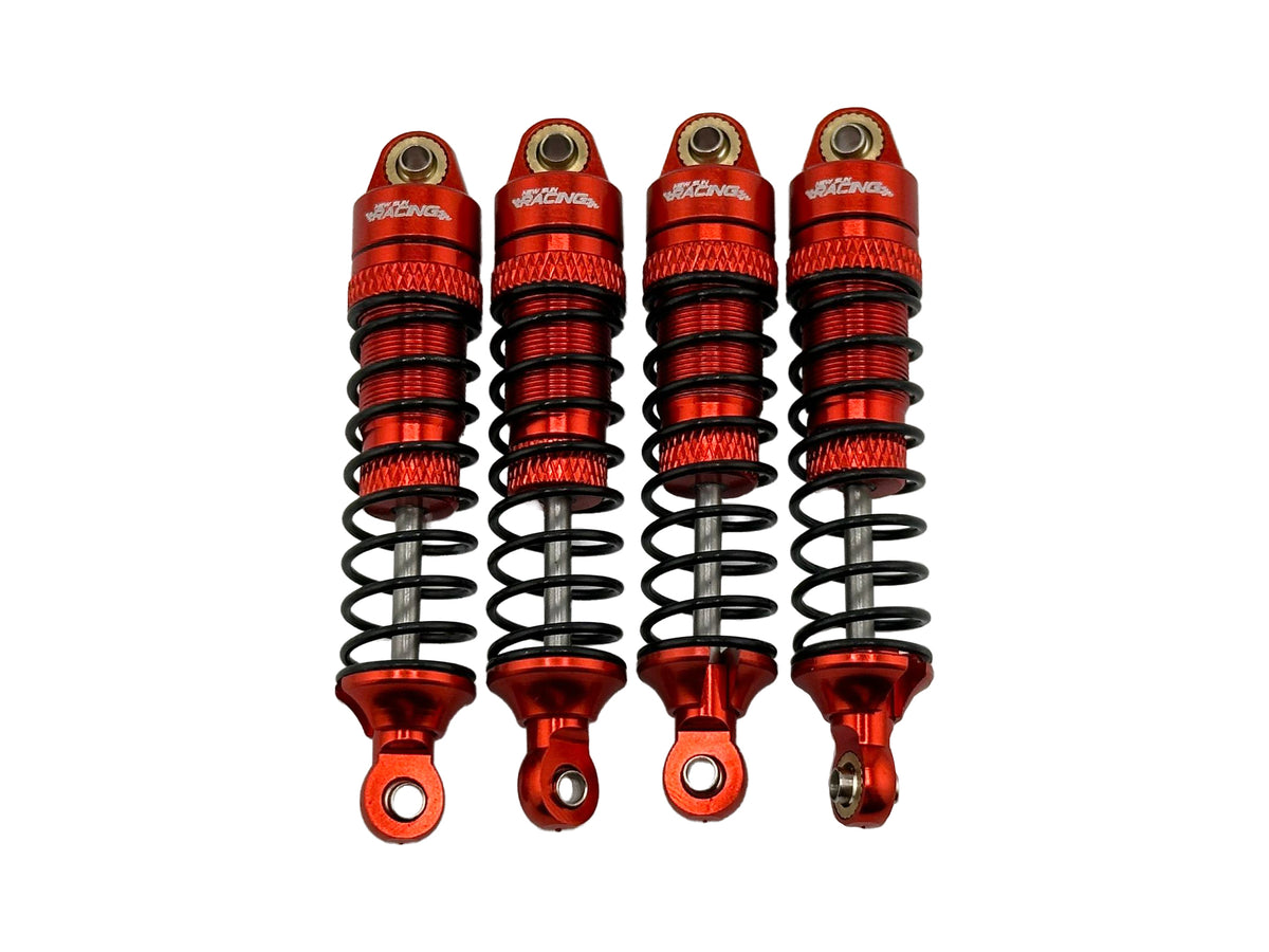 NSRAR11818B Aluminum Fr&Re Upgrade Shocks Set For Arrma 1/18 Mojave Granite Grom-Red