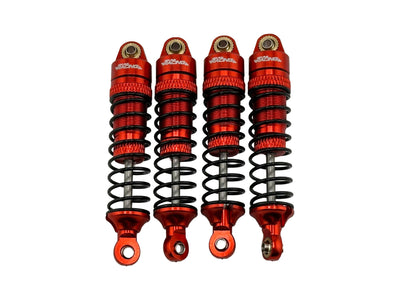 NSRAR11818B Aluminum Fr&Re Upgrade Shocks Set For Arrma 1/18 Mojave Granite Grom-Red