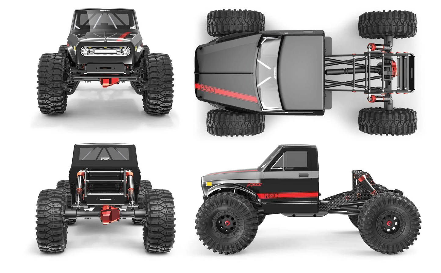 RER31524 Ascent Fusion 1:10 Scale 4wd Brushless Crawler