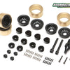 BRW780938TERRA-BK KRAIT™ 1.0" Terra Beadlock Wheel w/ Brass Rings & Hub Options Set (4) Black