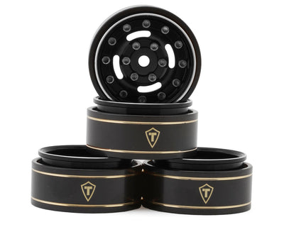 TLHTSCX24-235 TREAL 1.0 Beadlock Wheels Deep Dish Rims (4P) Type F - Black