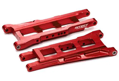 INTT8596RED Billet Machined T2 Lower Suspension Arms 1/10
