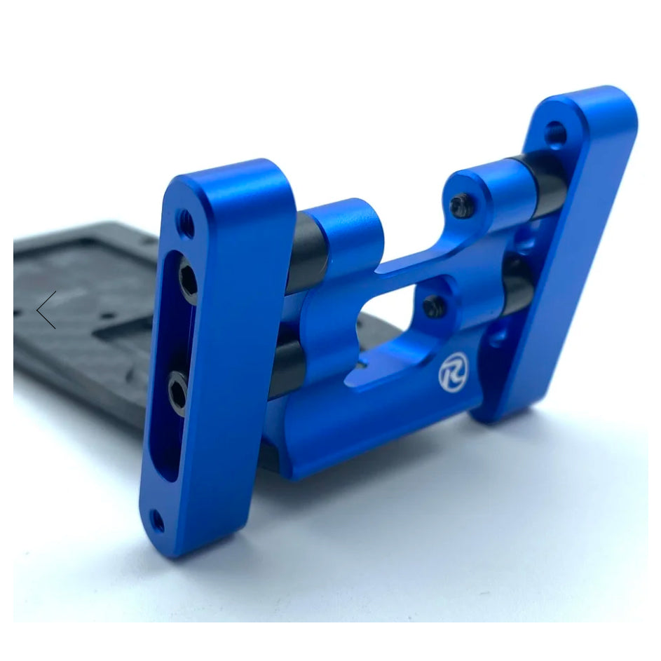 RDD1012 R-Design Traxxas 2WD Wheelie Bar Mount (Blue) (Not Compatible w/ 272R Transmission)