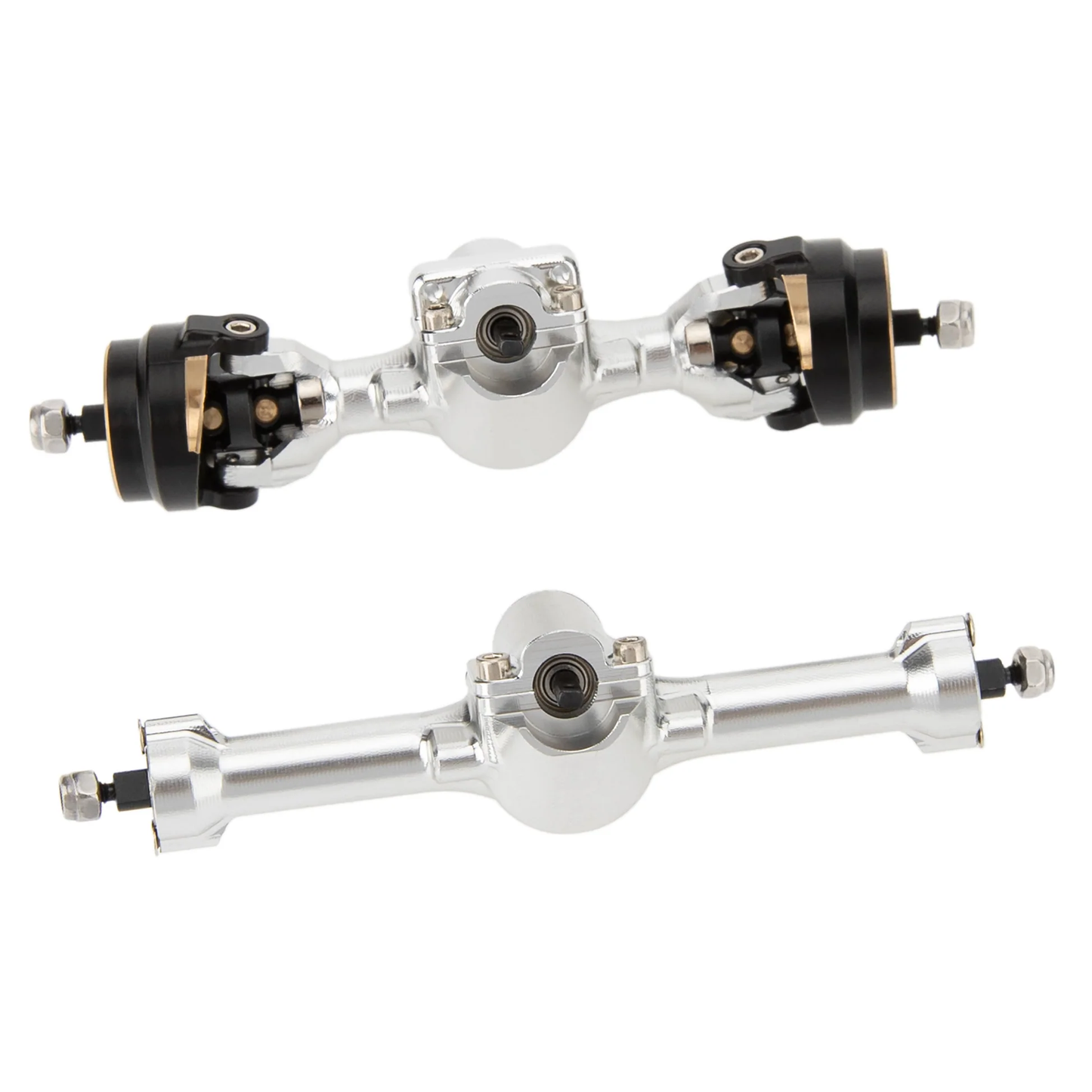 MEUS Racing +3mm Isokinetic SCX30 Axles with 3-Section CVD (Silver)