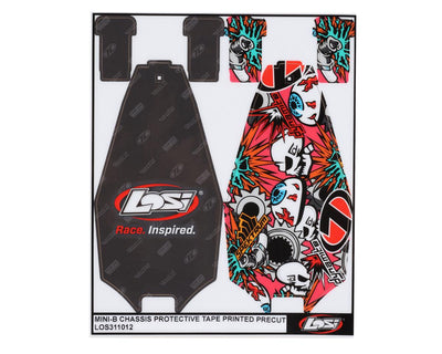 LOS311012 Mini-B Pre-Cut Chassis Protective Sheet (2)