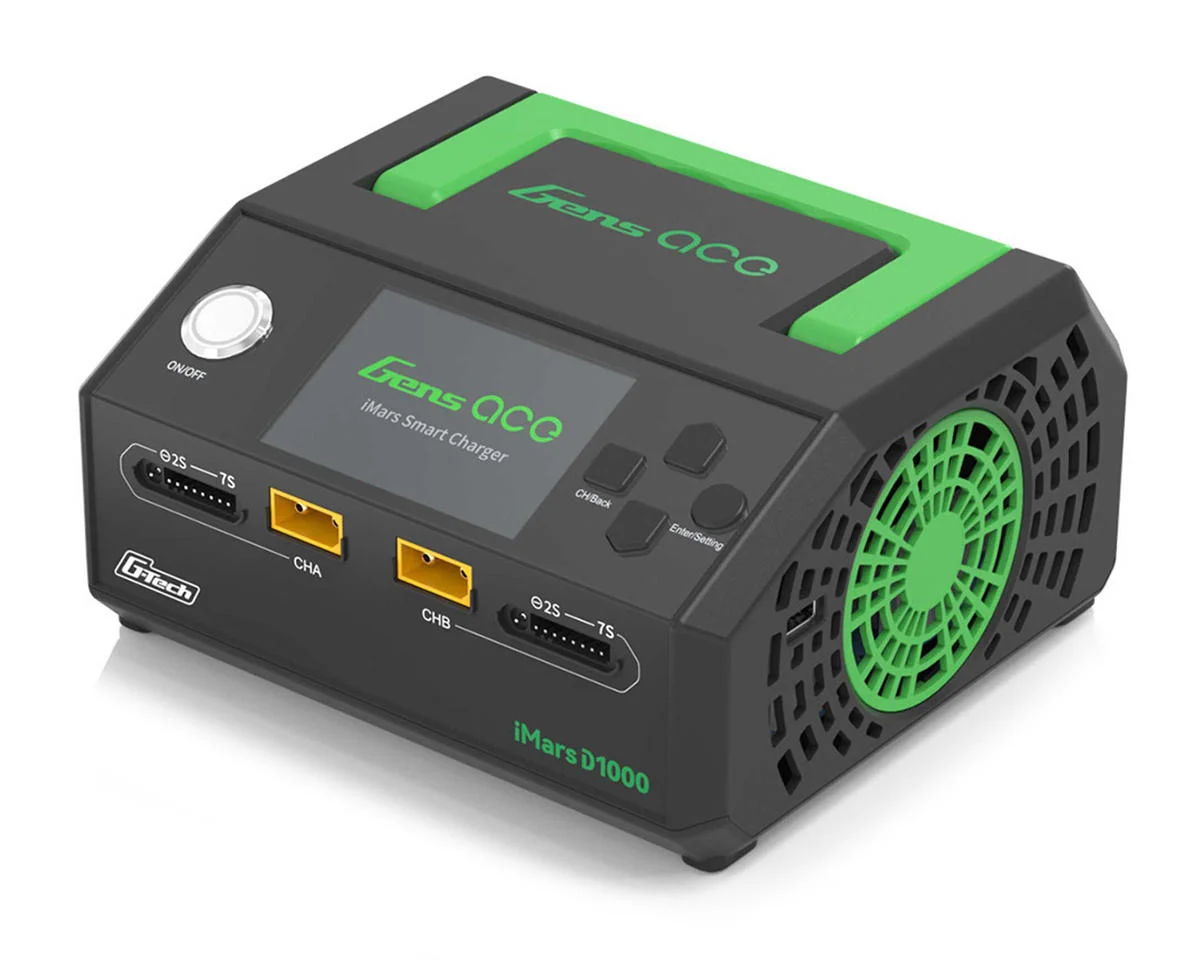 GEAD1000-UB Gens Ace D1000 G-Tech Smart Dual AC Charger (7S/25A) (AC-1000W)