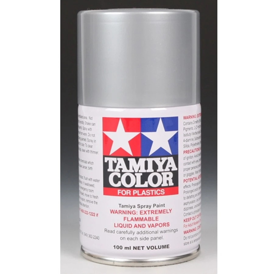 TAM85083 TS-83 Tamiya TS-83 Metallic Silver Lacquer Spray Paint (100ml)