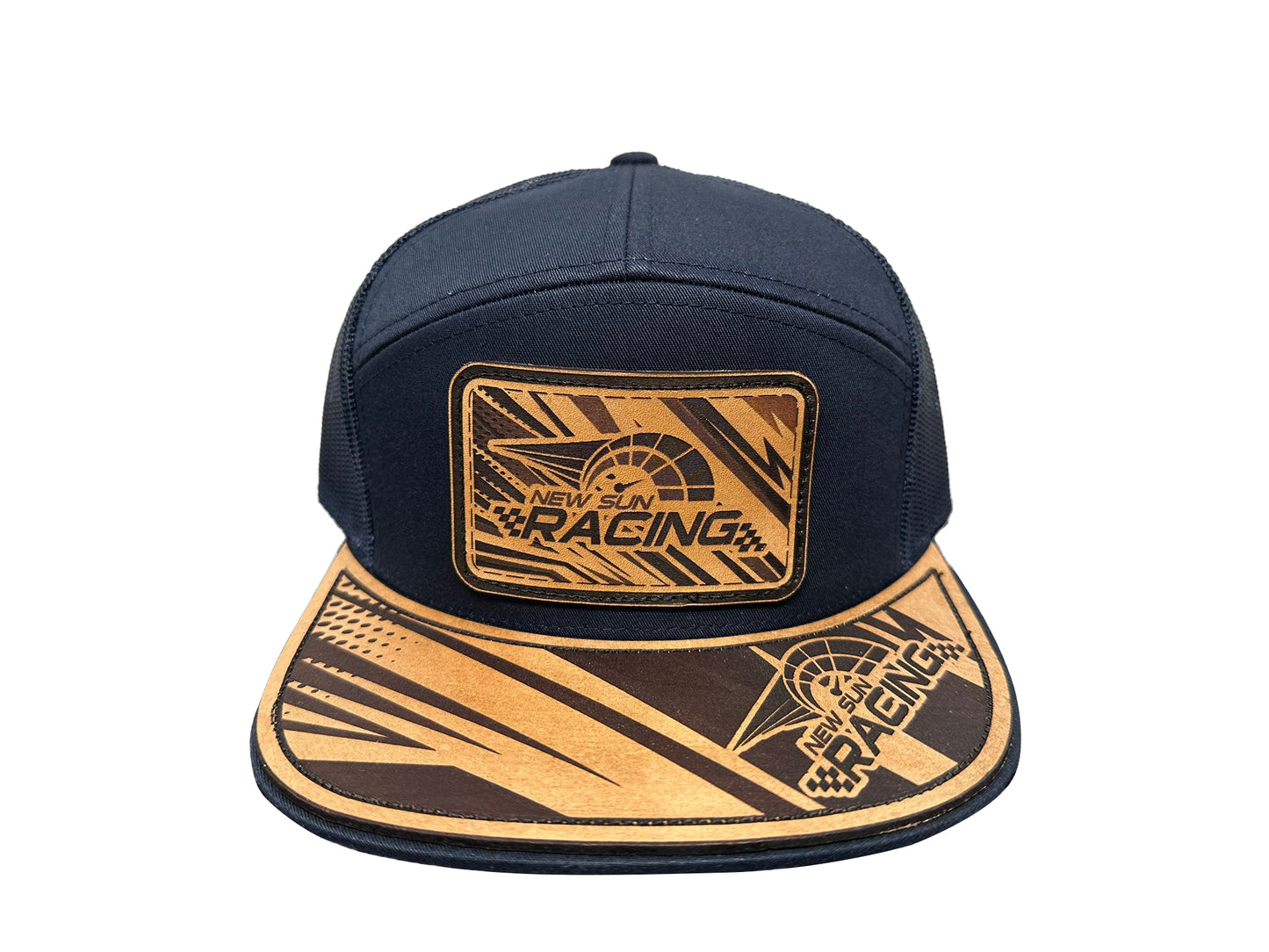 NSR Custom Cap - 7 Panel - Leather Patch & Lid -