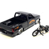 Maisto 32276-BLK 1:24 1993 Chevrolet 454SS Pick-Up & 2007 XL 1200N Nightster Harley-Davidson Bike Custom Limited 1,800 pcs – Black – Mijo Exclusives