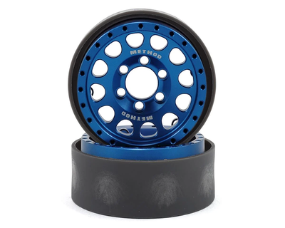 VPS07916 Method 105 1.9" Beadlock Crawler Wheels (Blue/Black) (2)