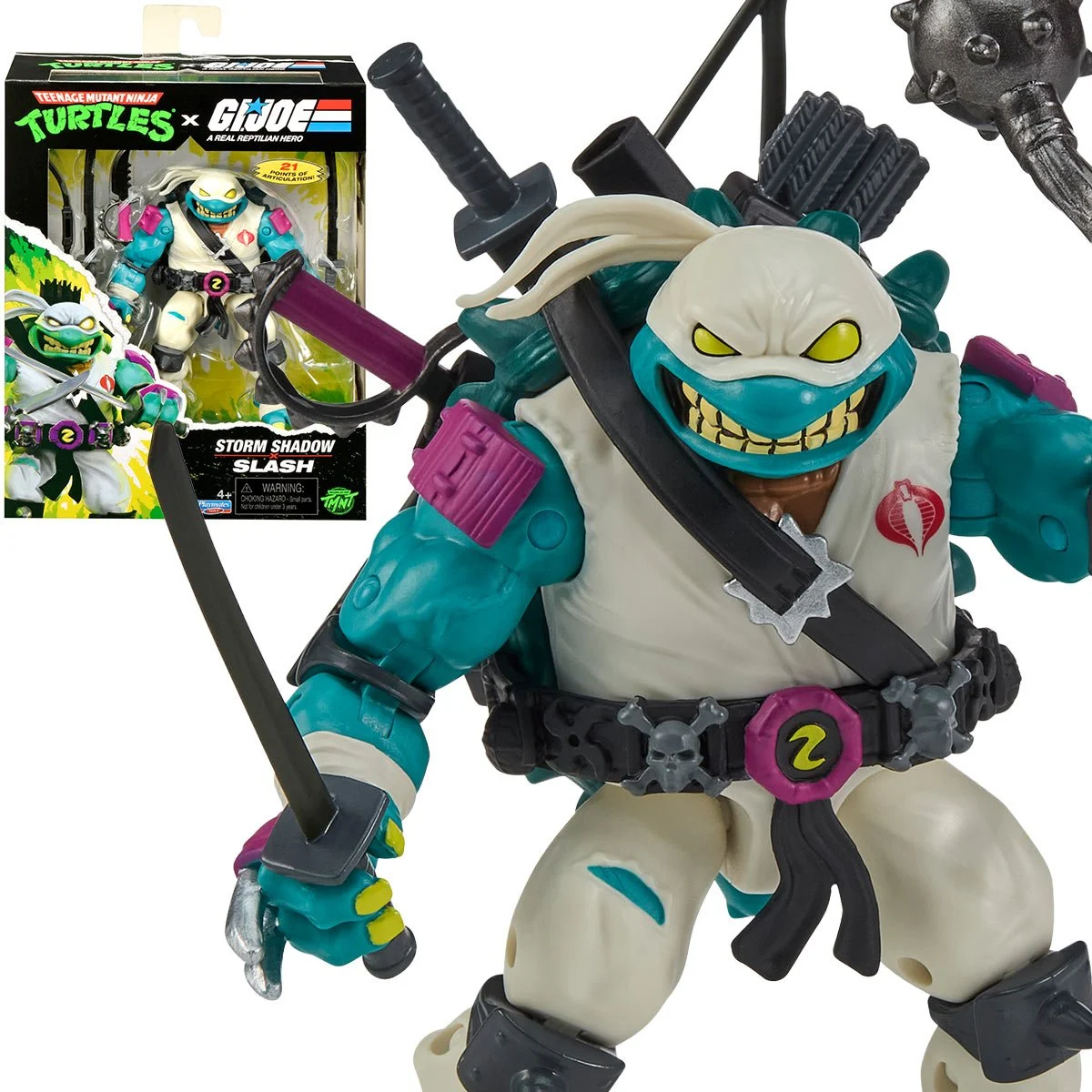 PL81936 TMNT x G.I. Joe Slash Storm Shadow Action Figure