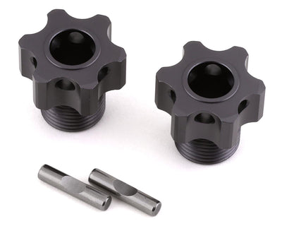 TKR5071E Aluminum 17mm Lightened Hex Wheel Hub Set (Gun Metal) (2) (+4mm Offset)