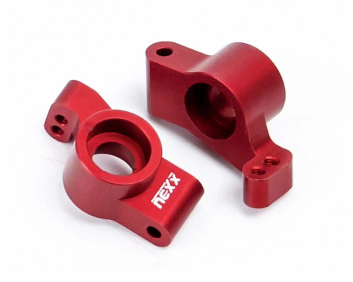 NX-458-R NEXX Racing Losi™ Micro-B Aluminum Rear Hubs (Red) (2)