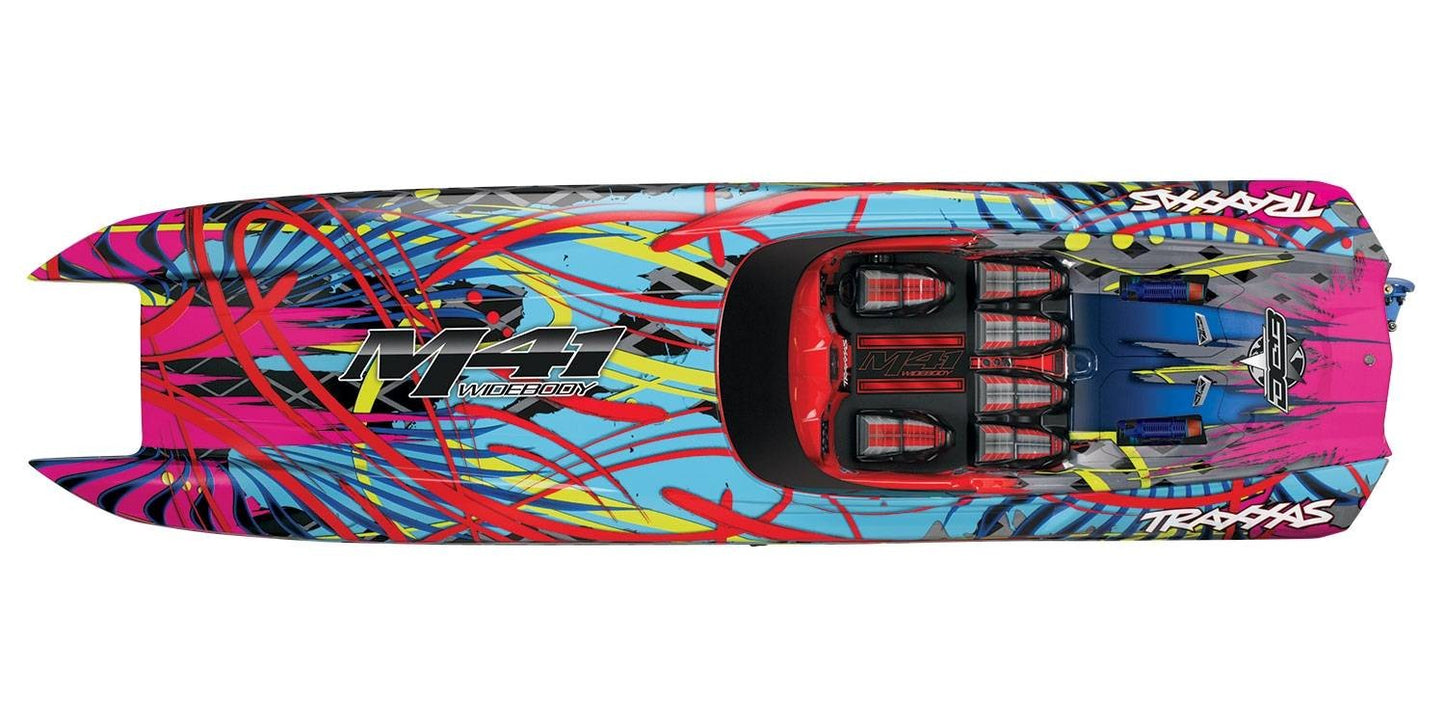 57046-4 M41 Wide Body 40" Catamaran Brushless Race Boat Pink