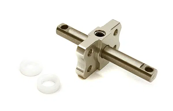 INTC28341SILVER Billet Machined Lock Diff Hub Spool 1/10 2WD