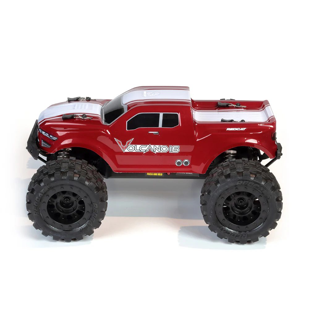 RER13648 Redcat Volcano-16 1/16 Scale Brushed Monster Truck-Red