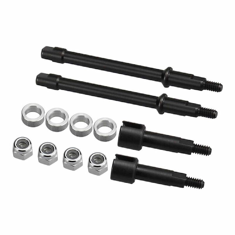 HRSXTY39AW02 Steel +2mm Drive Stub Axles, 1/30 Axial SCX30