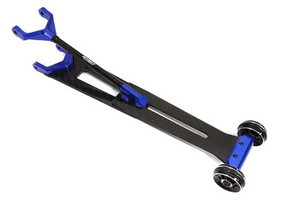INTC30172BLUE Machined Alloy & Composite Wheelie Bar Drag