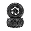 PRO1030110 Badlands Front/Rear Tires MTD 12mm Black Split Six (2): ARRMA MINI KRATON