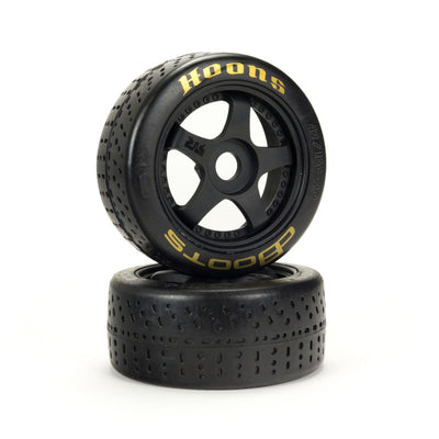 ARA550071 dBoots Hoons 42/100 2.9 Pre-Mounted Belted Tires, Gold, 17mm Hex, 5-Spoke (2)