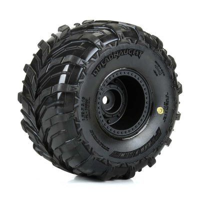 PRO1030010 Dreadnaught Mounted Black Wheel F/R (4) for ARRMA GORGON/QUAKE GROM