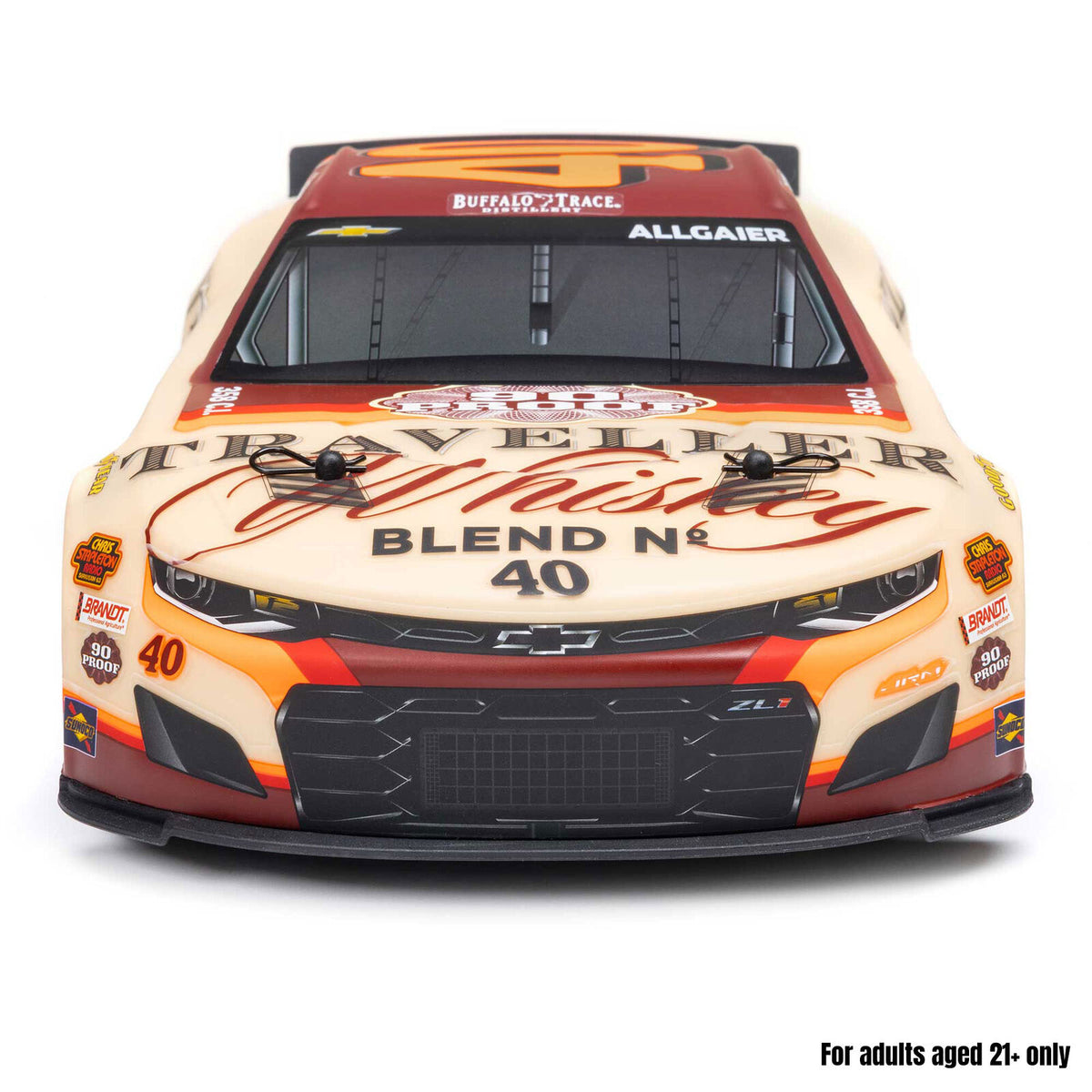 LOS1122640 1/12 Losi NASCAR 2026 Justin Allgaier No. 40 Traveller Whiskey (Battery & Charger Included)