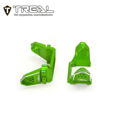 X003LB5Z0B TREAL Aluminum 7075 Front & Rear Shock Mounts for TRX4M 1/18 Upgrades Parts-GreeN