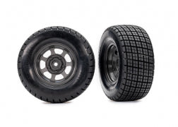 10474 Tires & wheels, assembled, glued (4WD front/rear, 2WD rear only)