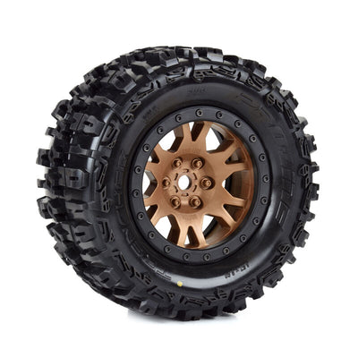 PRO1015115 Limited Edition Trencher Pro-Loc F/R Mounted 24mm Bronze/Black Impulse (2): X-MAXX