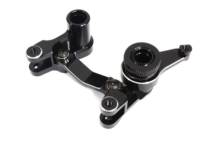 INTC25490BLACK Billet Machined Steering Bellcrank 1/10 4x4