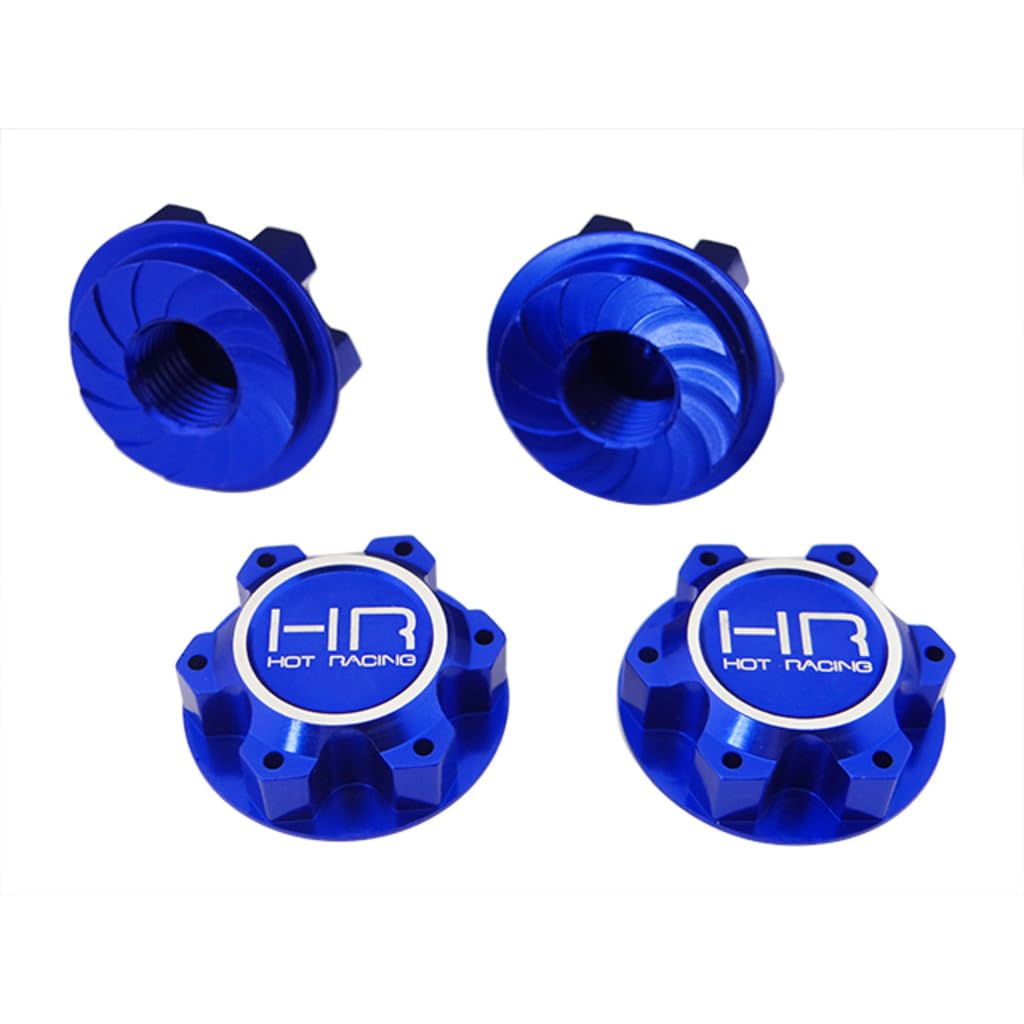 HRXMX10N06 Aluminum Serrated 25mm Hex Wheel Nuts 4 X-Maxx