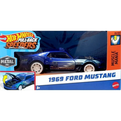 HWHYT45 Hot Wheels Pull-Back 1966 Ford Mustang