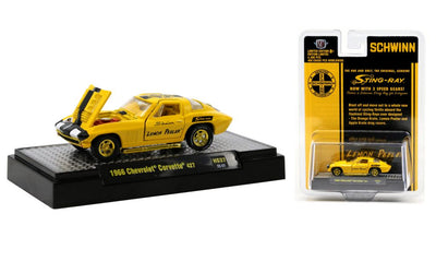 M2Machines 31500-HS37 1:64th Scale 1966 Chevrolet Corvette Apple Lemon Peeler - CHASE!