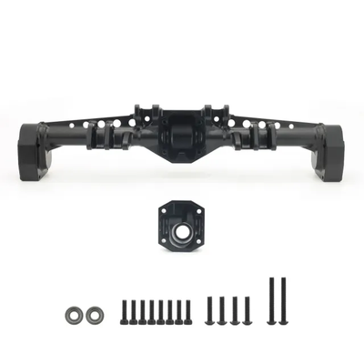 TLHTCAPRA-03 Treal Capra Rear Axle Housing CNC Solid Billet Aluminum 7075 One-Piece Design-Black