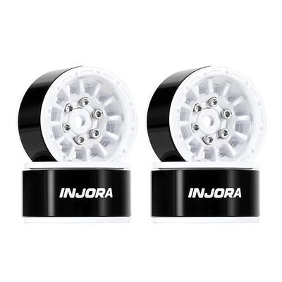 DGW-1056WH INJORA 1.0" Aluminum Wheels for Micro Crawlers (W1056) - White