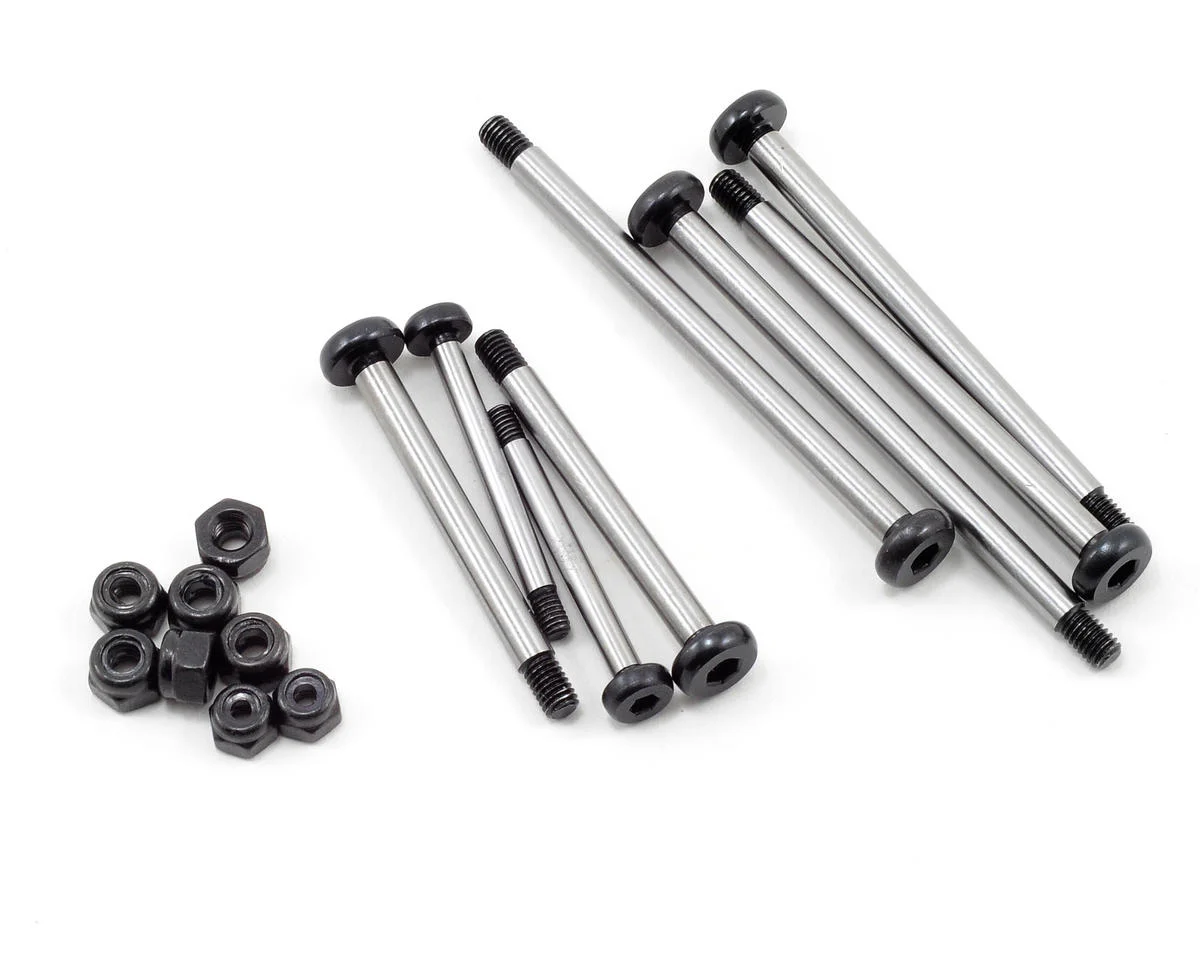 ST3640BK Traxxas Slash Polished Steel Hinge Pin w/Lock Nuts (Black)