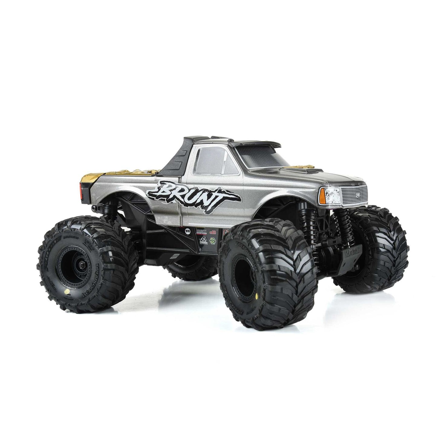 PRO1030010 Dreadnaught Mounted Black Wheel F/R (4) for ARRMA GORGON/QUAKE GROM