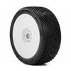 AKA14039XRW AKA PRODUCTS, INC. 1/8 Reverb Soft Long Wear Front/Rear Off-Road Buggy Tires MTD 17mm, White (2)