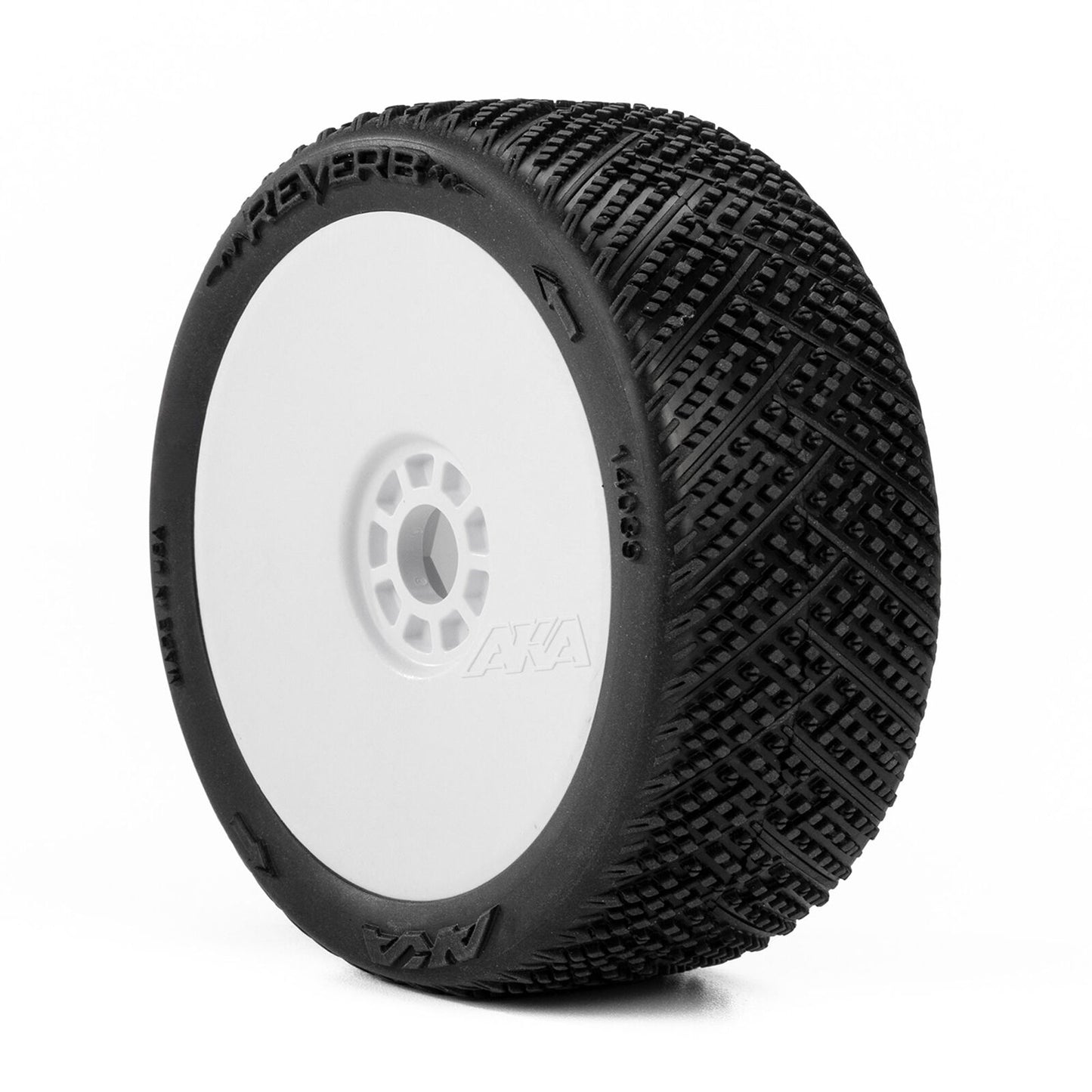 AKA14039XRW AKA PRODUCTS, INC. 1/8 Reverb Soft Long Wear Front/Rear Off-Road Buggy Tires MTD 17mm, White (2)